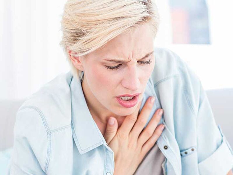 Respirar con osteocondrose torácica provoca dor e sensación de constricción